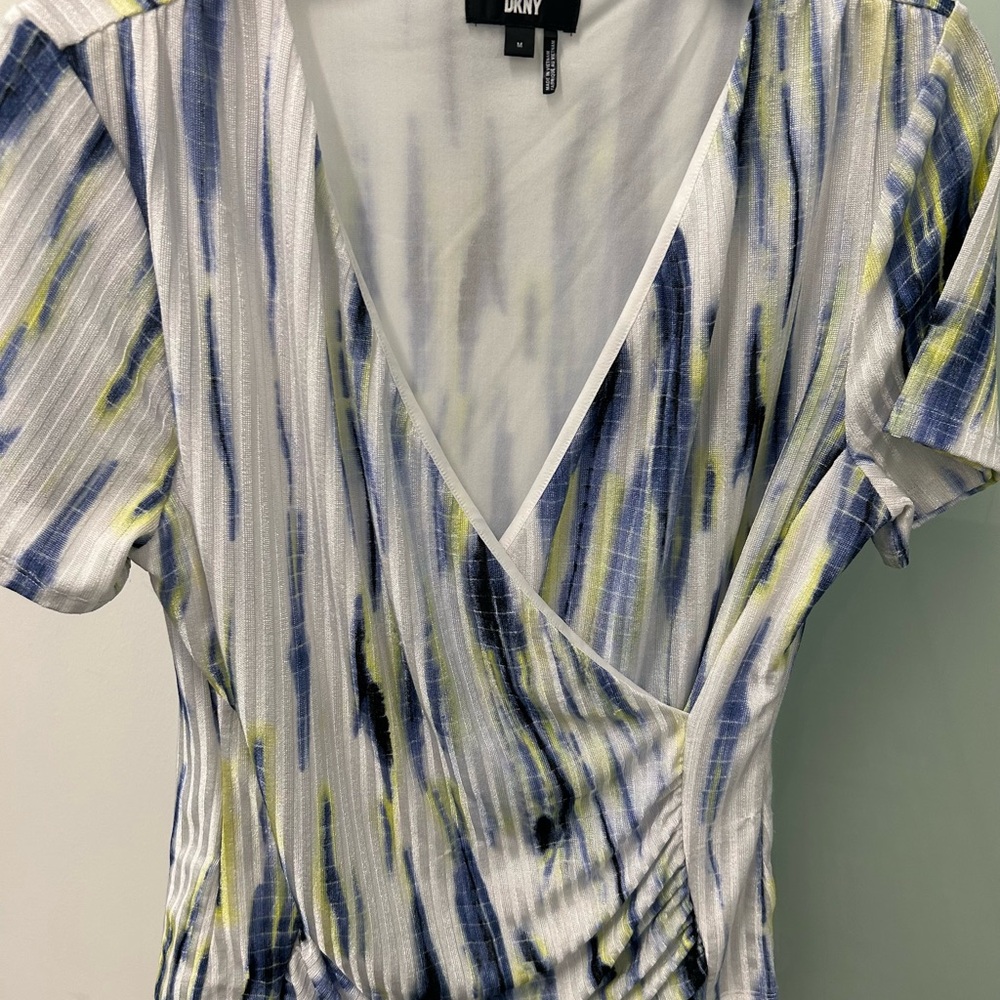 DKNY rushed fitted top